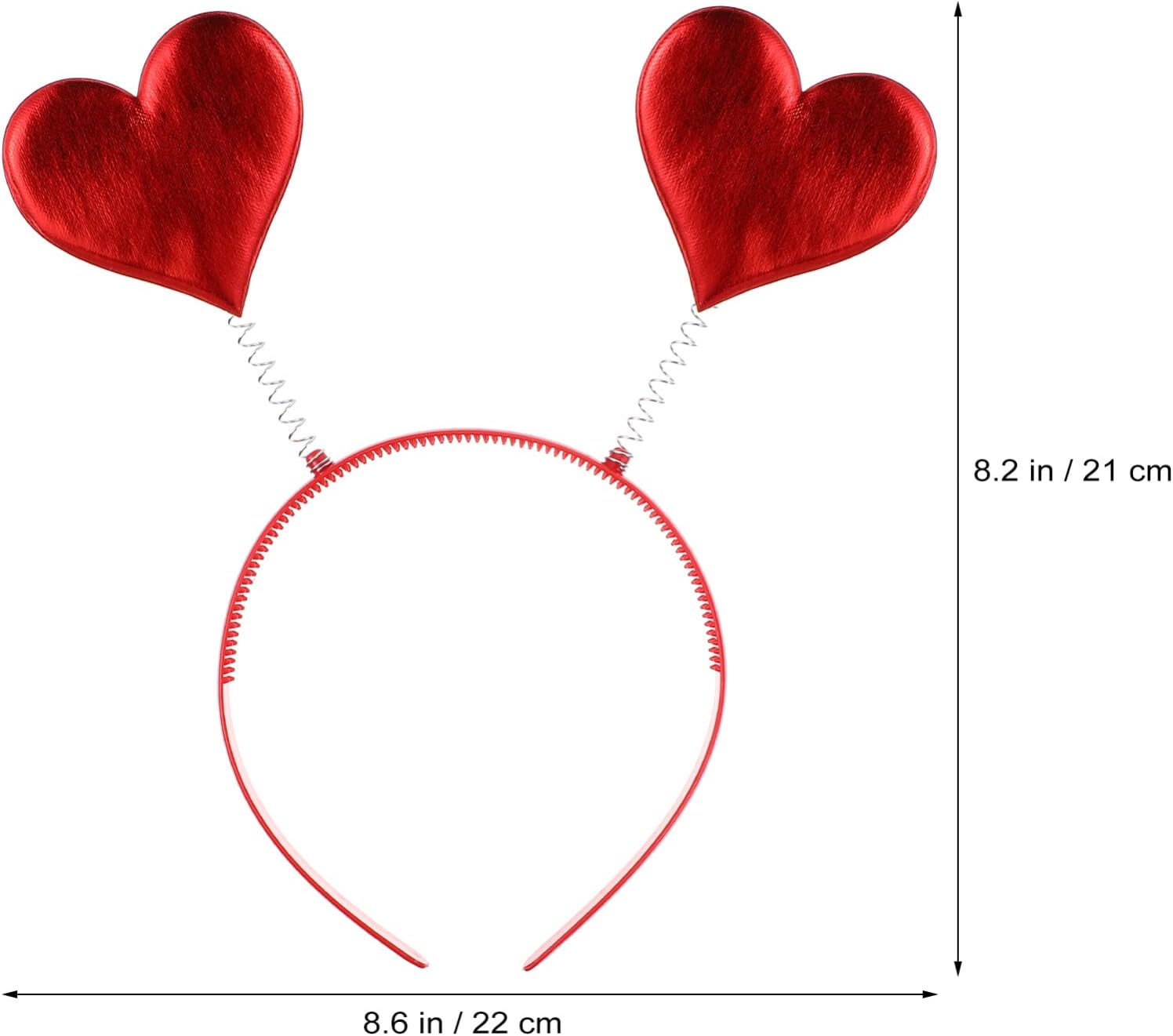 4PACK Valentine Red Sequin Heart Headband