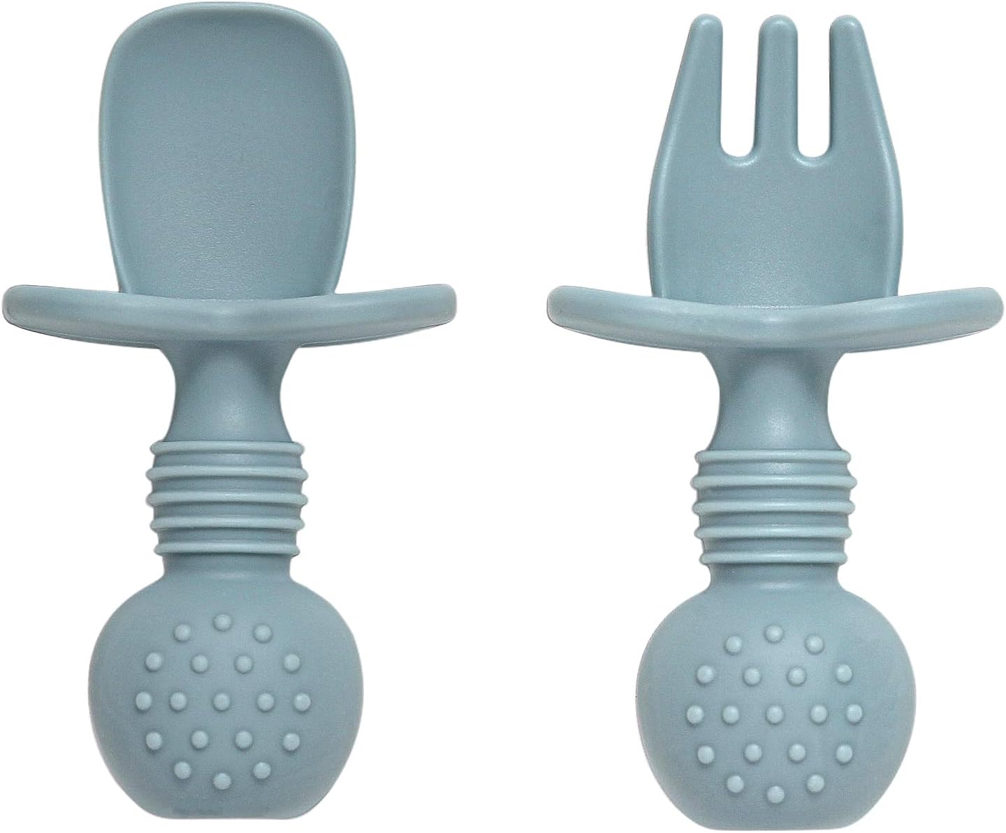 Baby Essentials 6-Piece Silicone Spoons Forks for Toddler Weaning