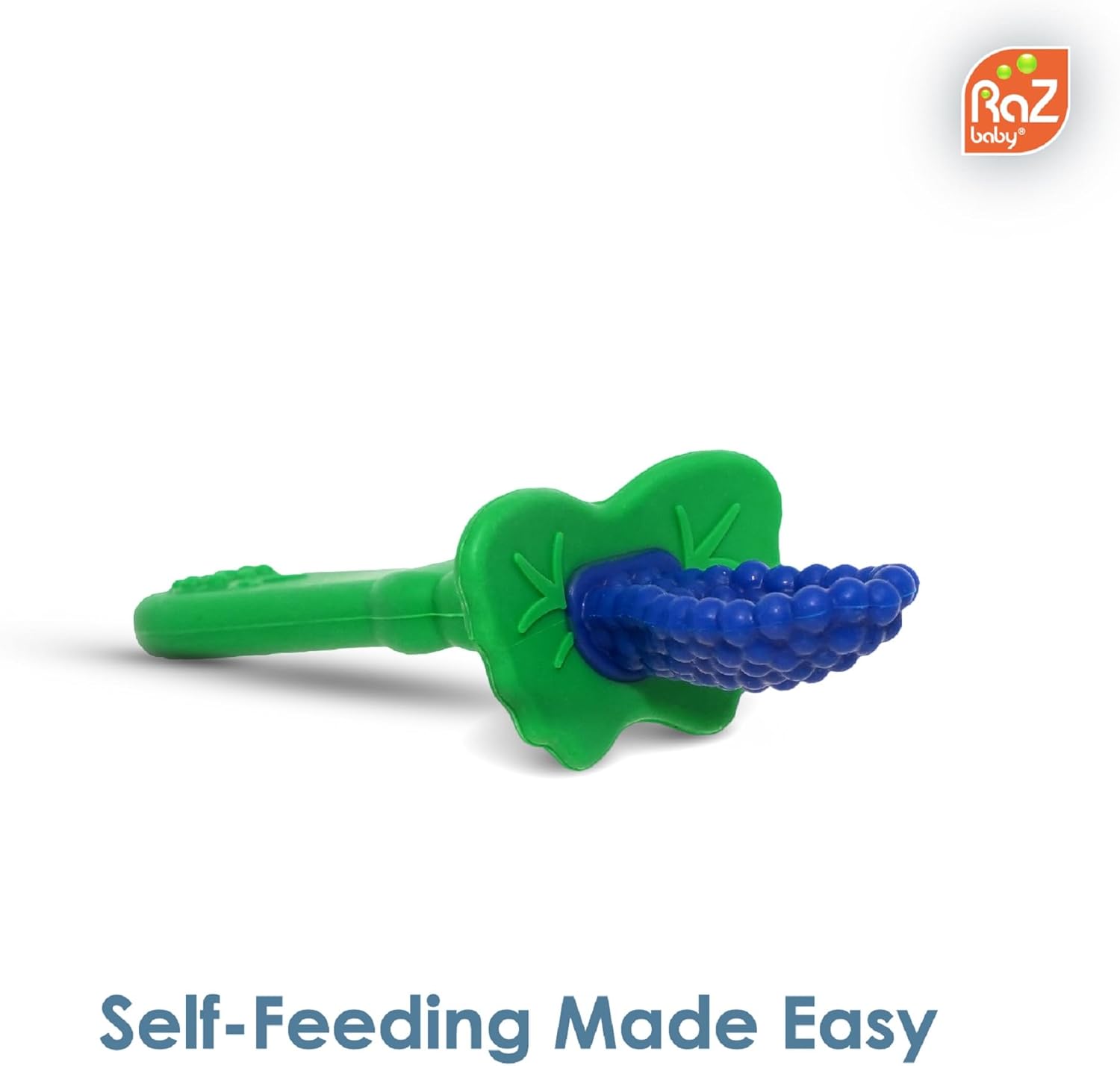 RAZBABY RaZberry infant training spoon red and blue 2 pack