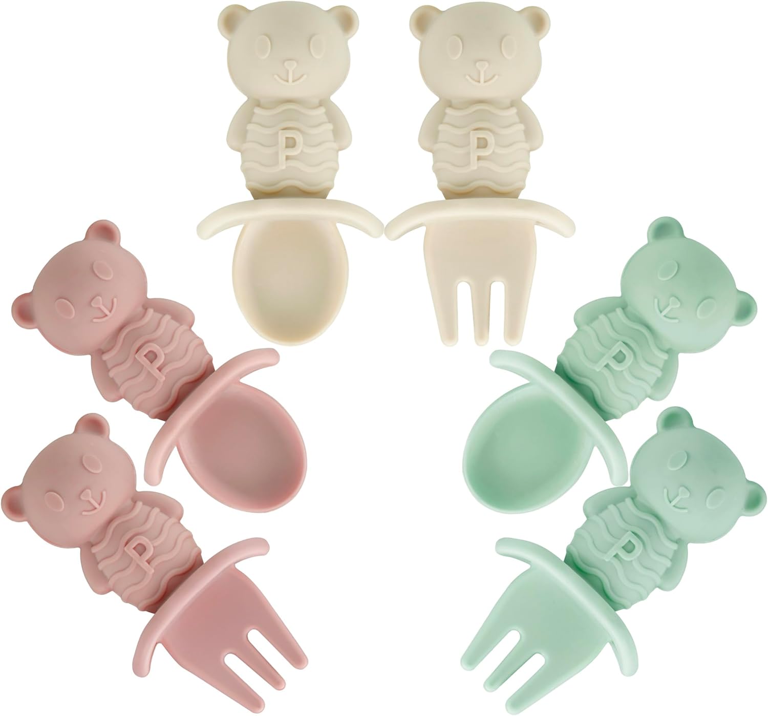 PandaEar 6-Piece Baby Spoons Forks