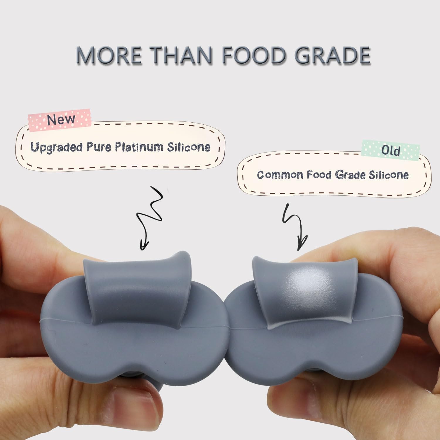 Ginbear Platinum Silicone Self-Feeding Spoons for Babies 6-12 Months