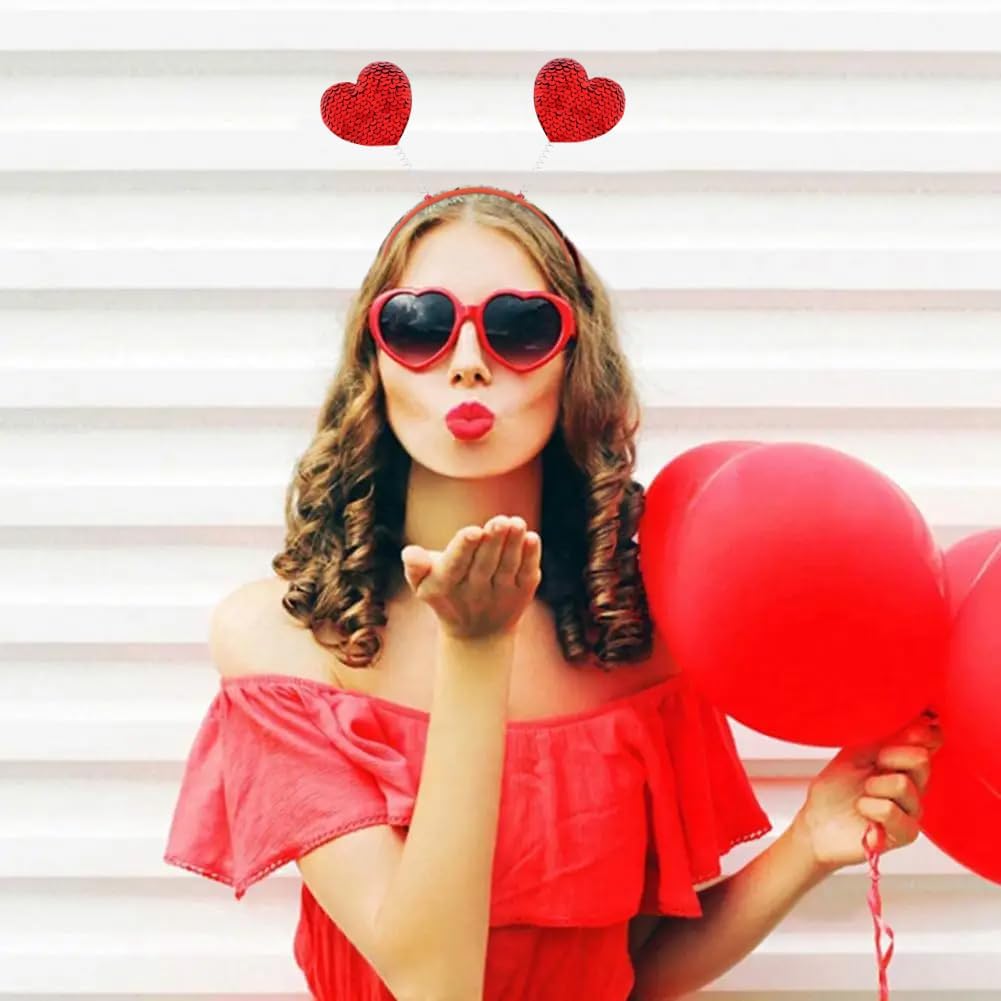 Stylish Red Heart Headband