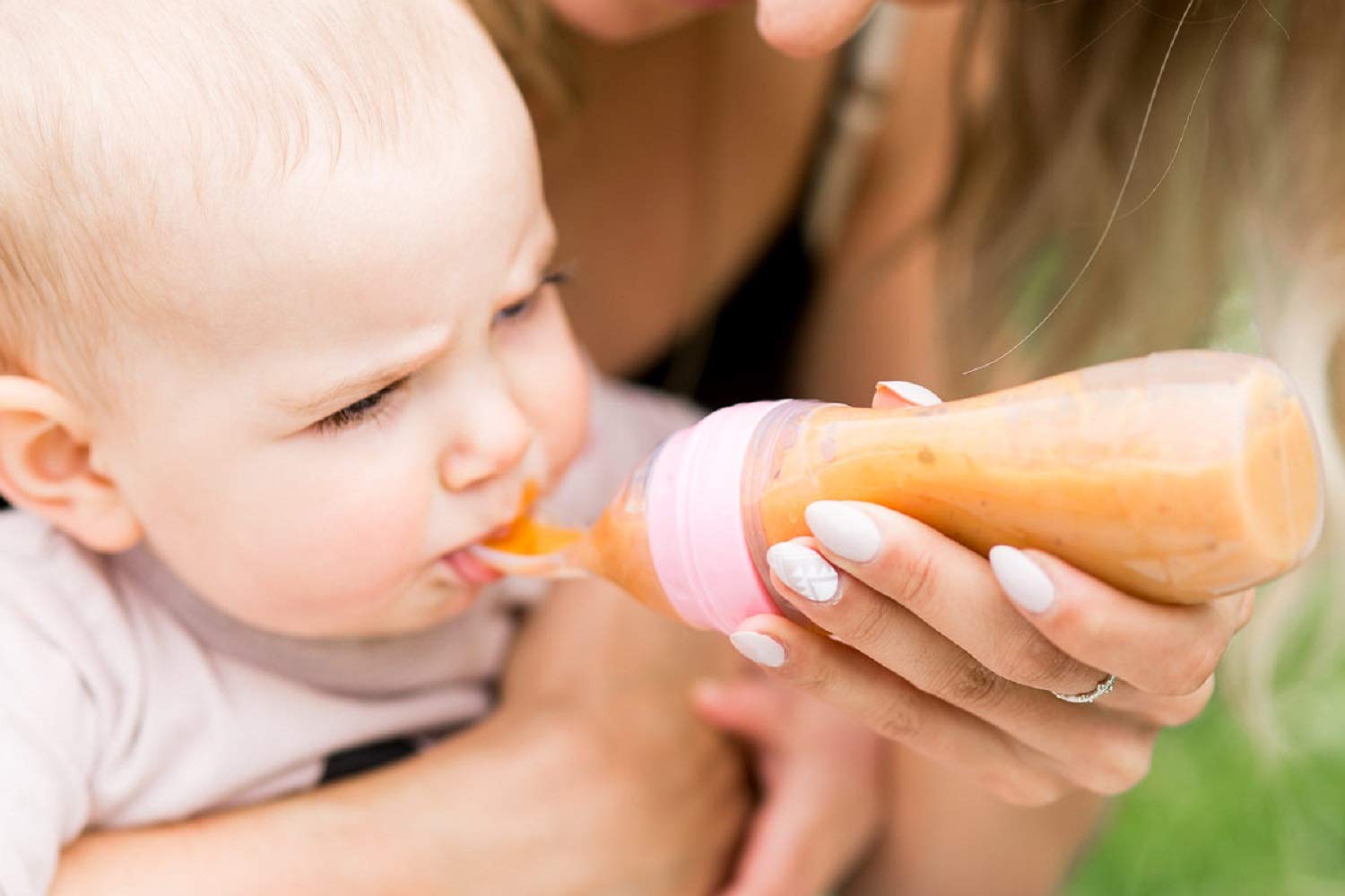 Haakaa Silicone Baby Food Feeding Spoon Grey