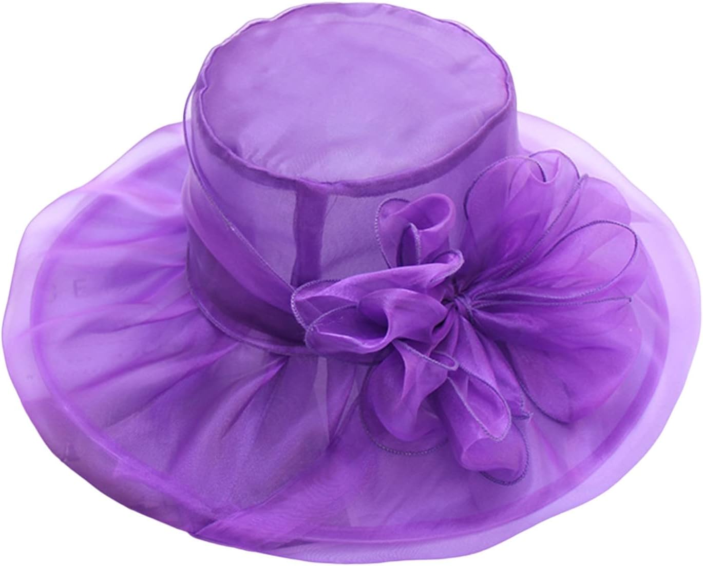Elegant Womens Yellow Purple Fascinators for Weddings Parties