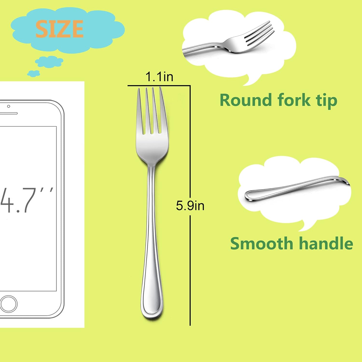 Perfect Toddler Forks for Kids 1-10 Years Old