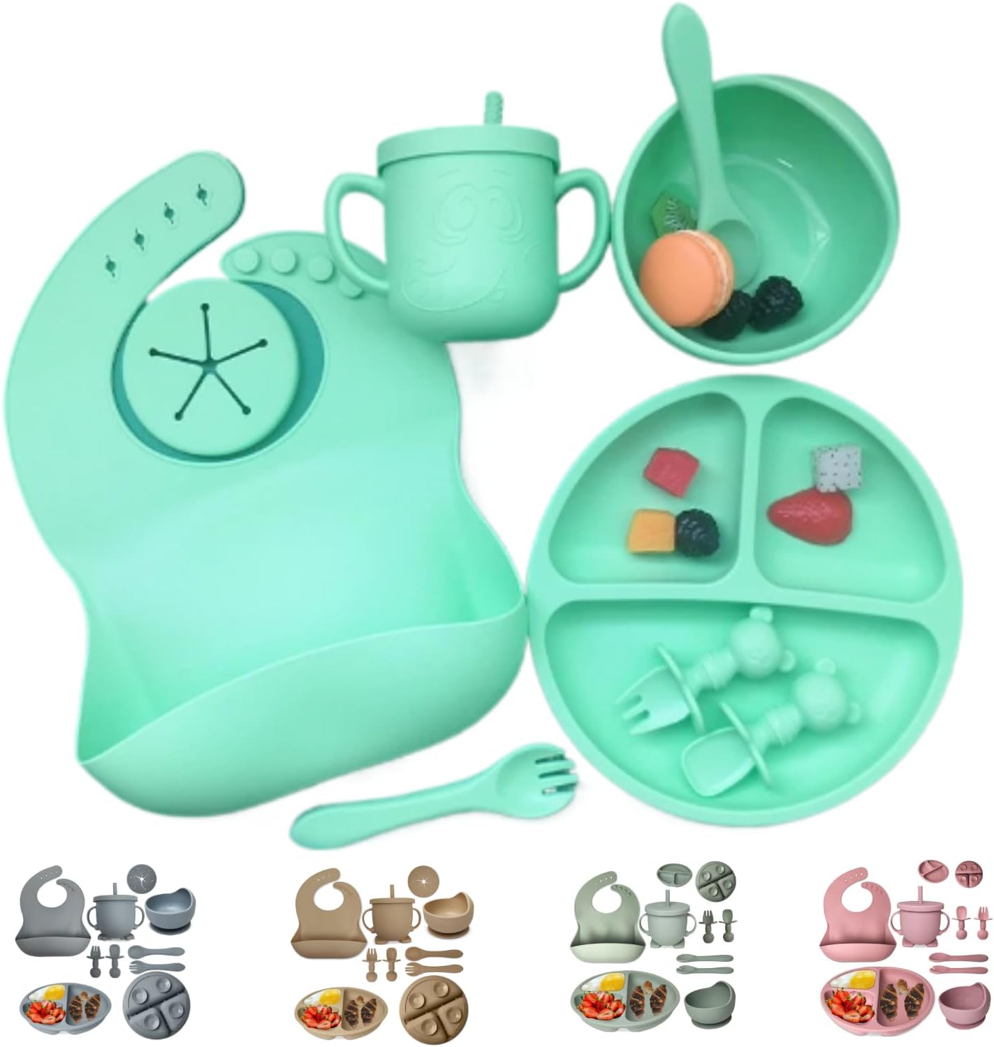 8-Piece Baby Feeding Set for Led Weaning