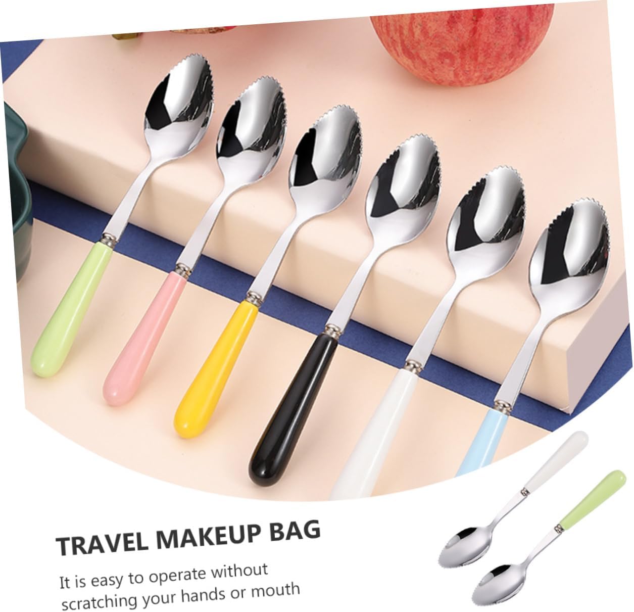 Hoement Multi-Function Serrated Fruit Spoon for Baby Feeding 1