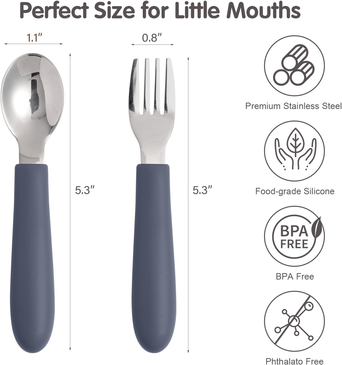 Eascrozn Toddler Utensils Set