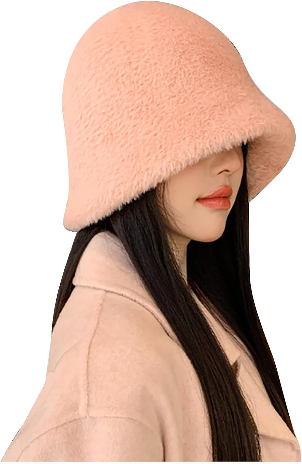 HGps8w Winter Fuzzy Bucket Hat Warm Stylish