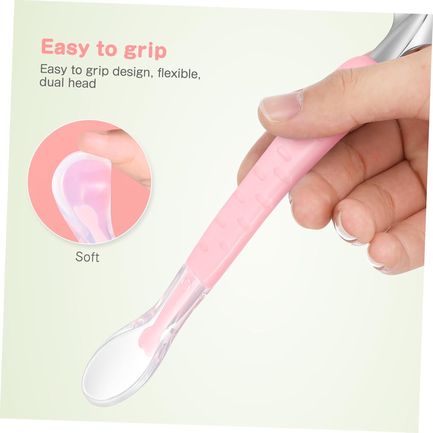 Double-Sided Fruit Spoon Set for Toddlers