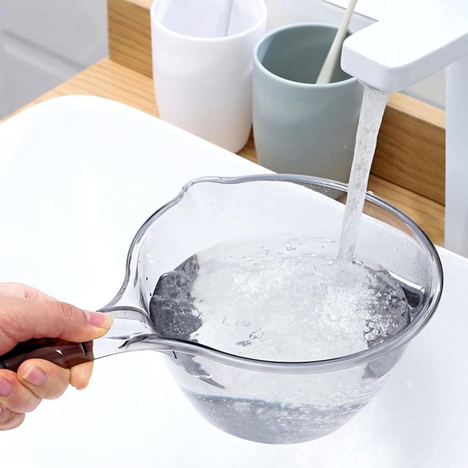 NPQPNAFC Thickened Anti-Skip Water Scoop with Handle