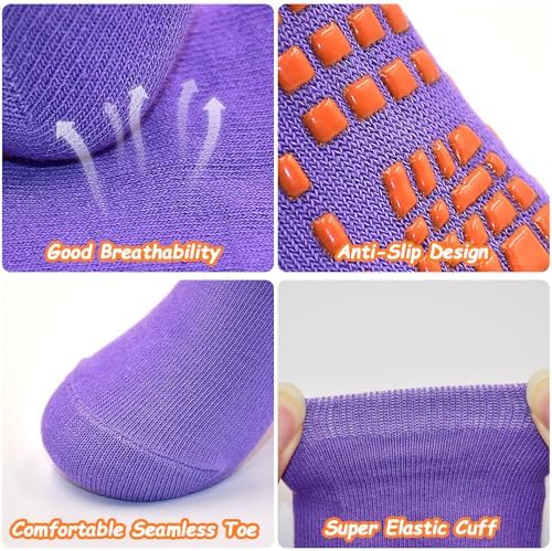 Non-Slip Grip Socks for Boys 2-13