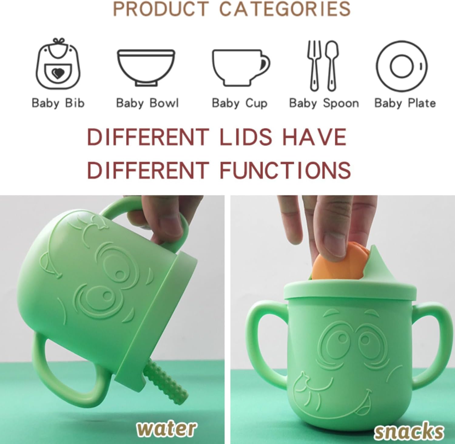 8-Piece Baby Feeding Set for Led Weaning