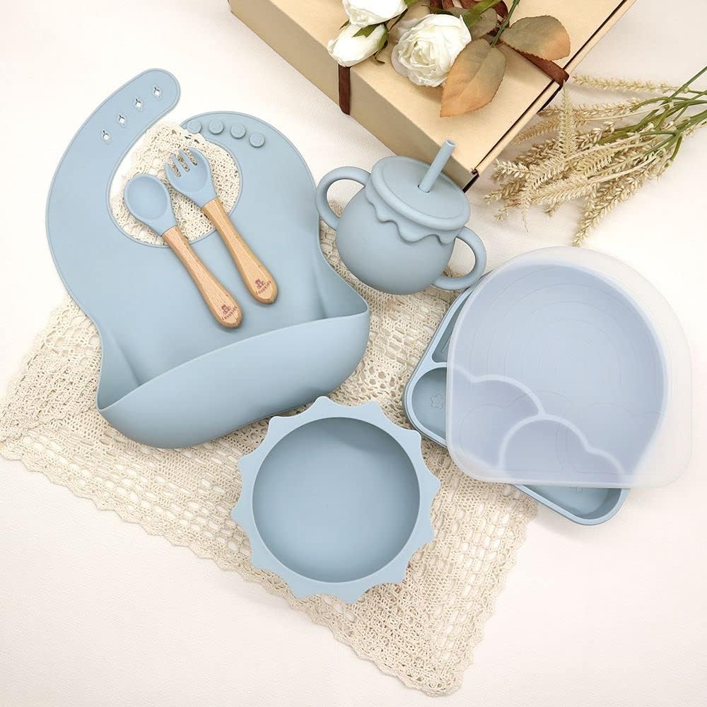 Luxekids - Silicone Baby Feeding Set Safe Leak-Proof Baby Essentials for Toddler