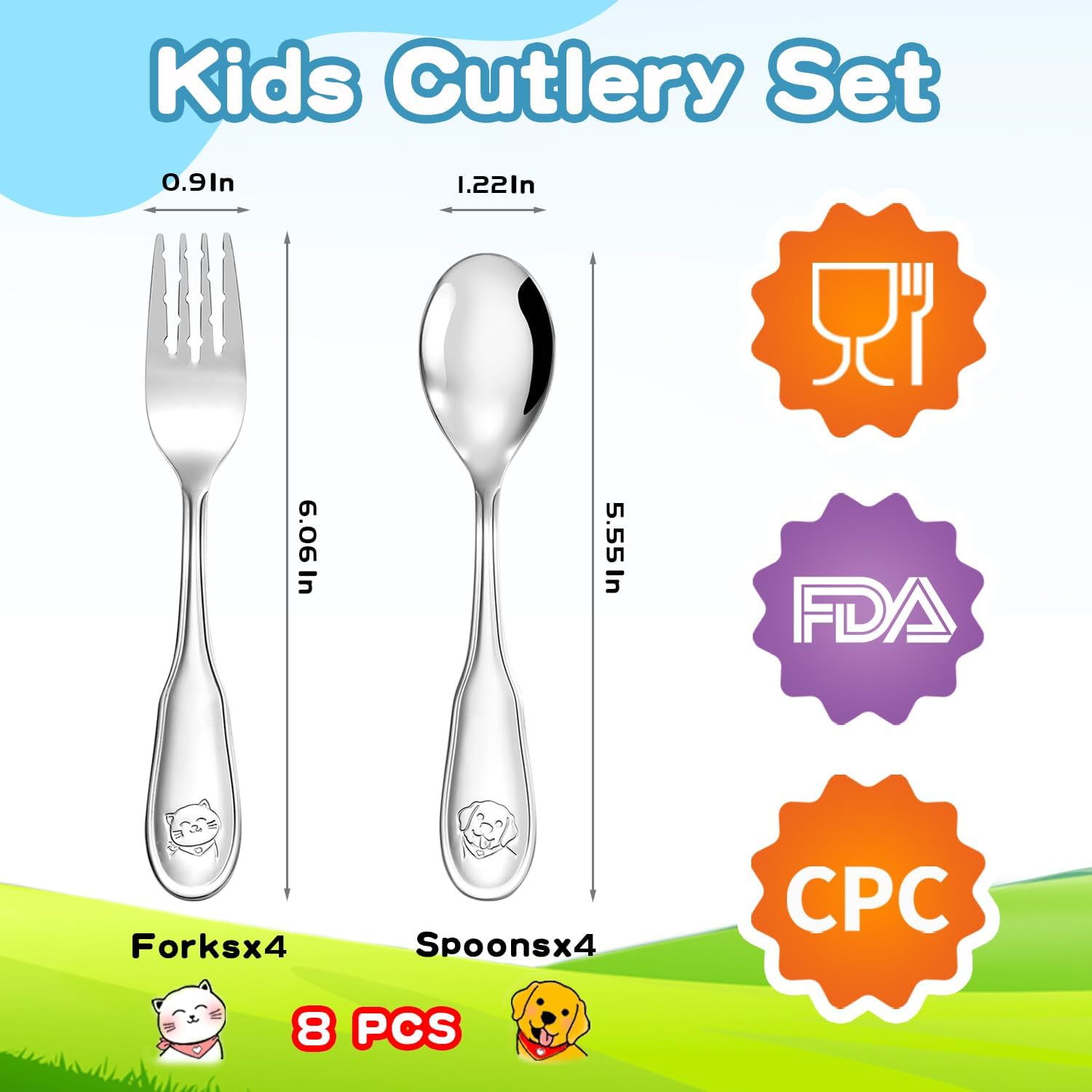 Fun Safe and Durable Toddler Flatware Set Perfect for Every Meal