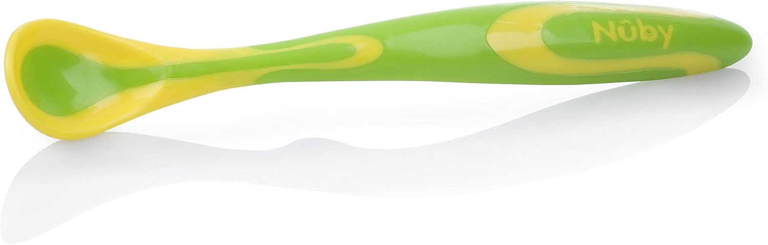 Nuby 6 Piece Fun Feeding Spoons - Safe Durable and Fun for Babies