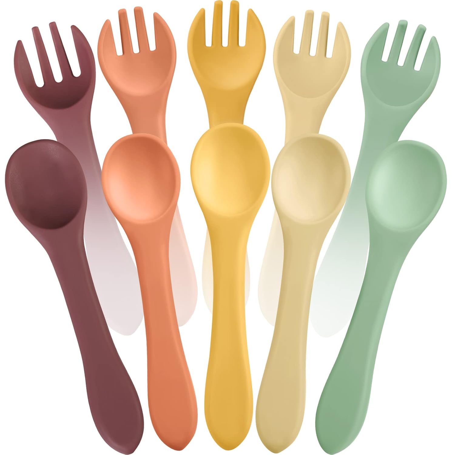 10-Piece Baby Spoon Set for Weaning