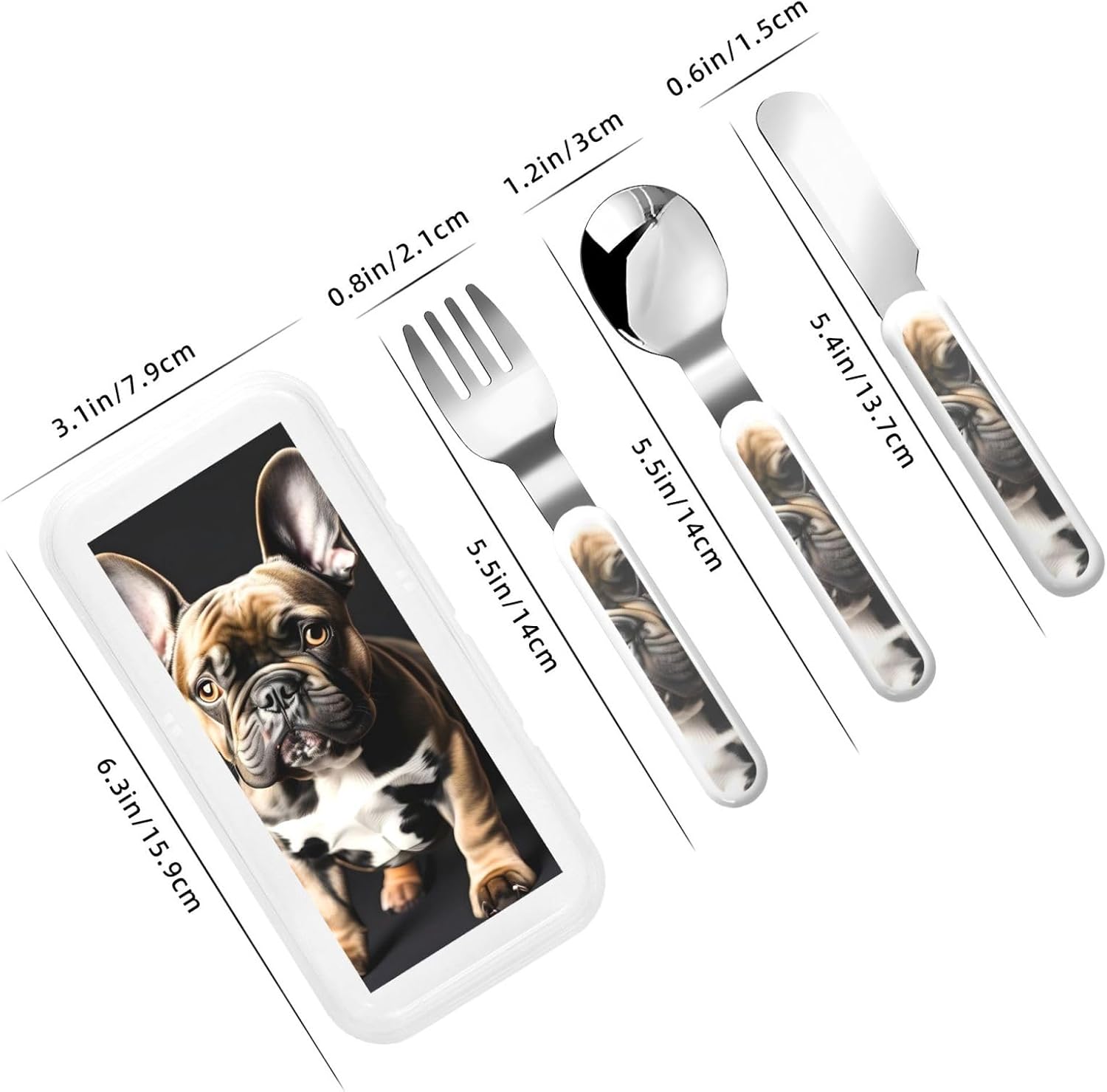 Sturdy Flatware Set with Travel Case for Formal Events