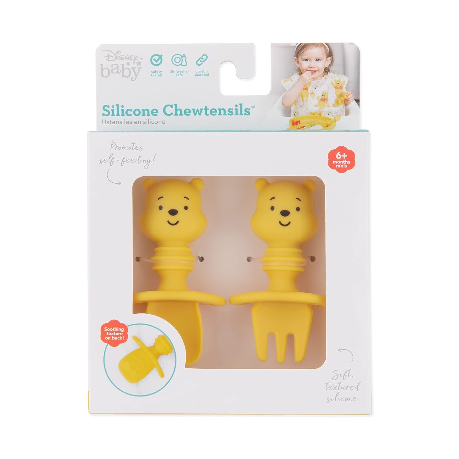 Disney Baby Bumkins Silicone Utensils Set for 6 Months