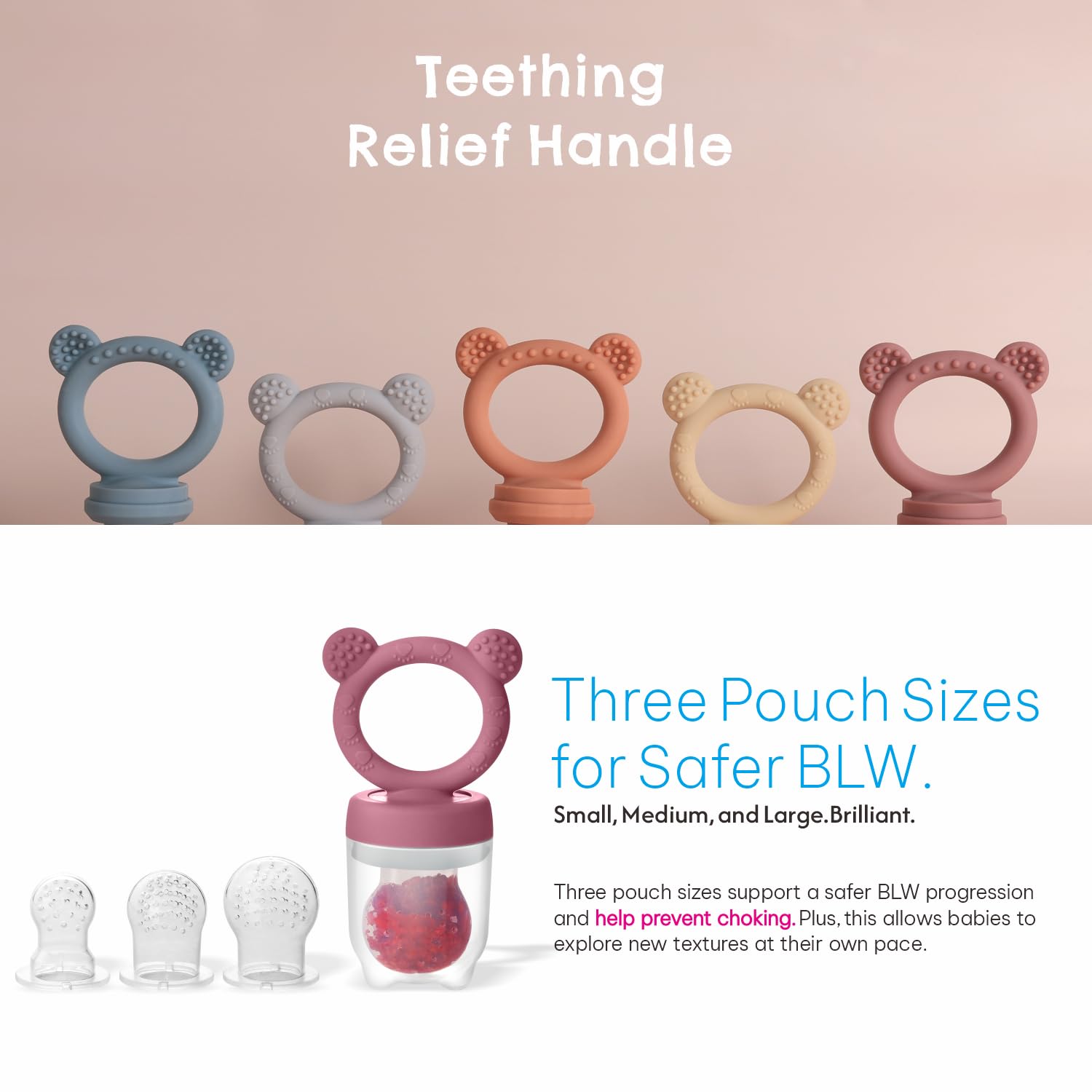 Sleek Silicone Baby Feeding Set with Suction Power for 6 Months