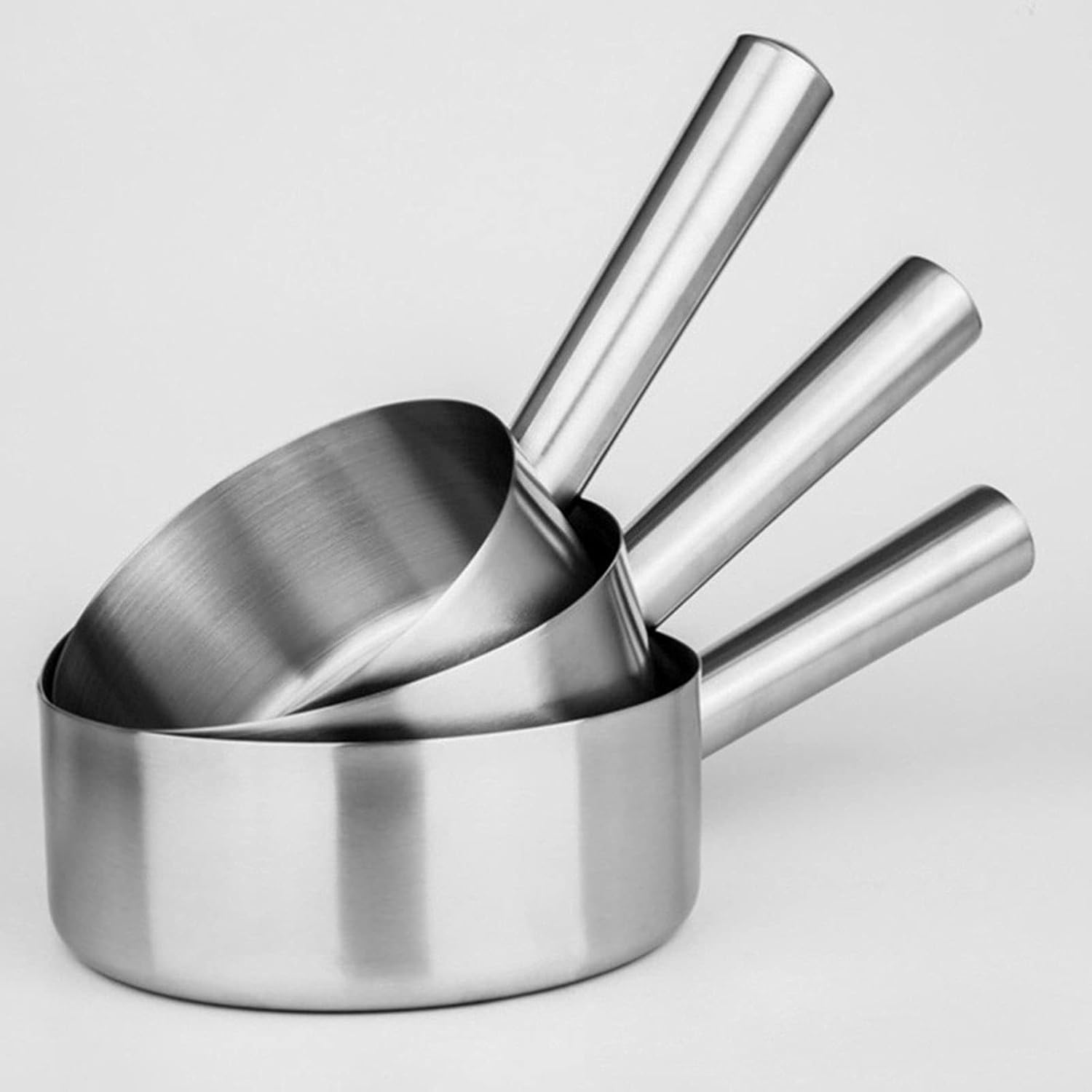 Stainless Steel Water Scoop with Long Handle for Kitchen and Bathroom Use