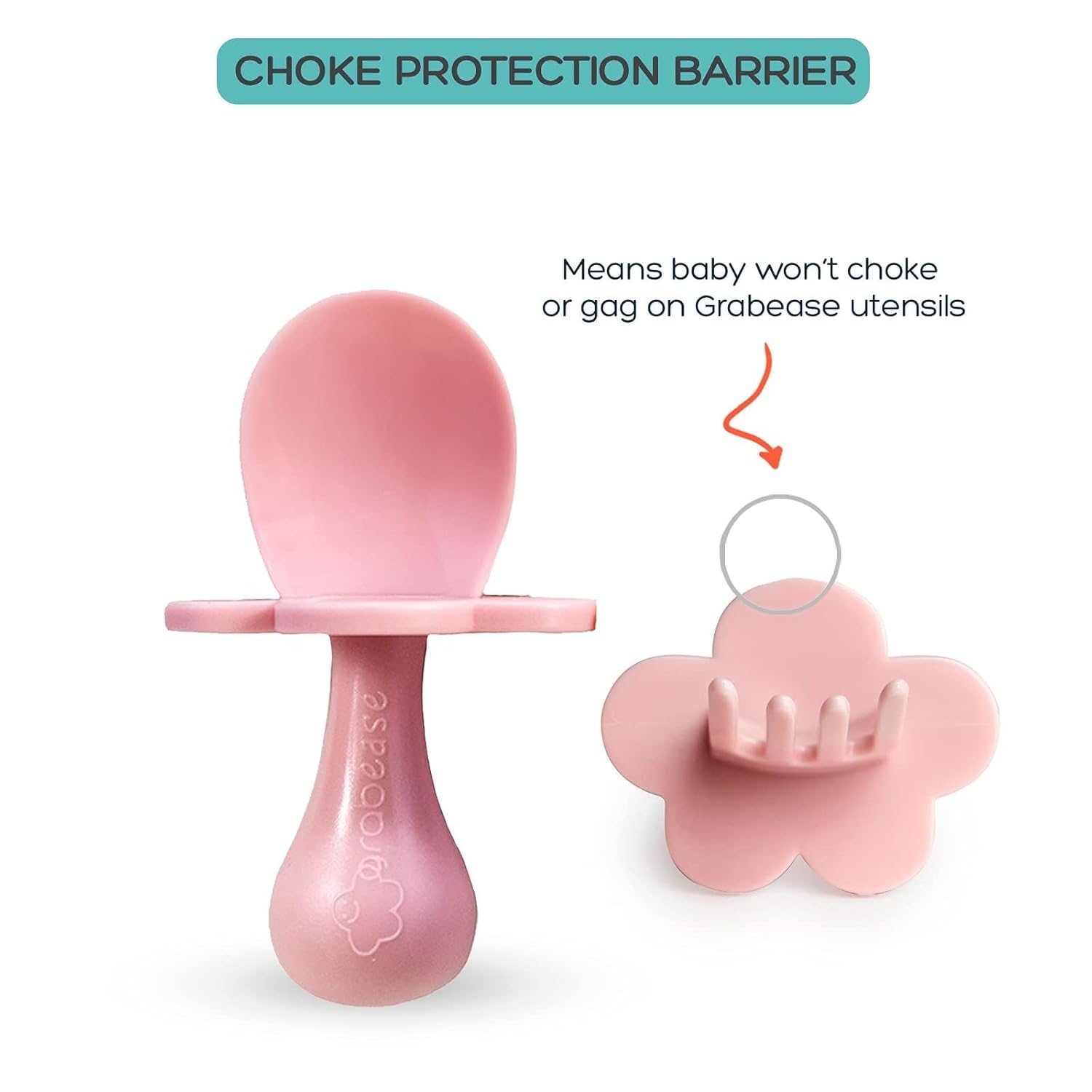 Grabease Toddler Utensils BPA-Free Blush Set