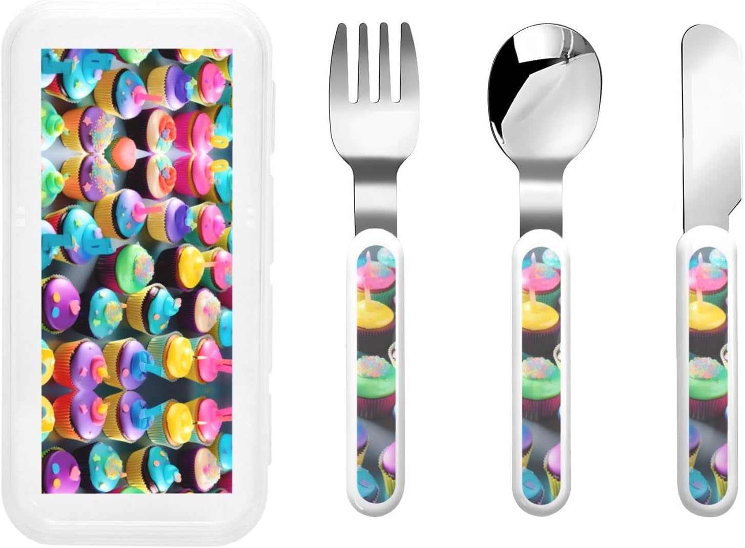 Colorful Cupcake Party Flatware Set