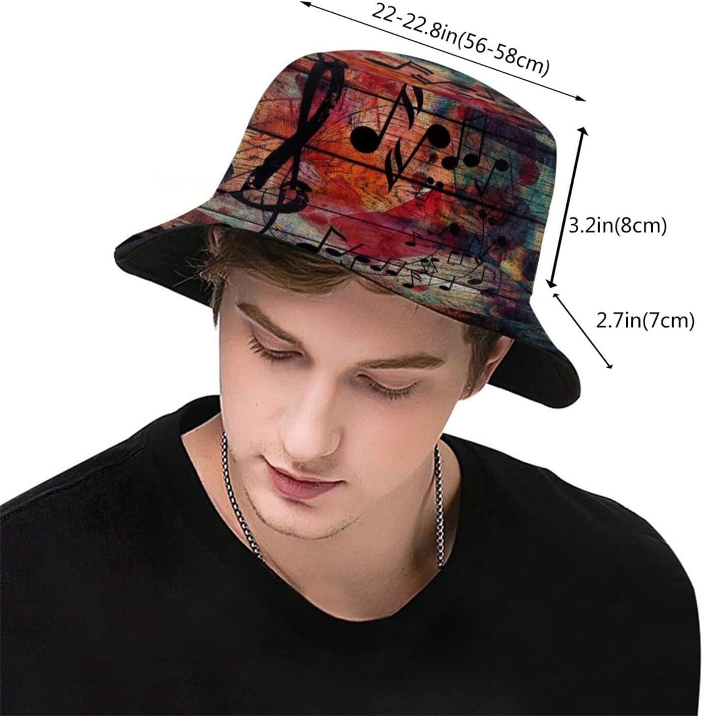 Musical Note Bucket Hat - Fun Stylish Summer Essential