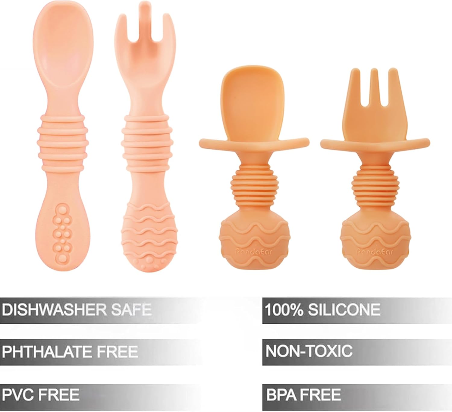 PandaEar 4-Piece Silicone Baby Set