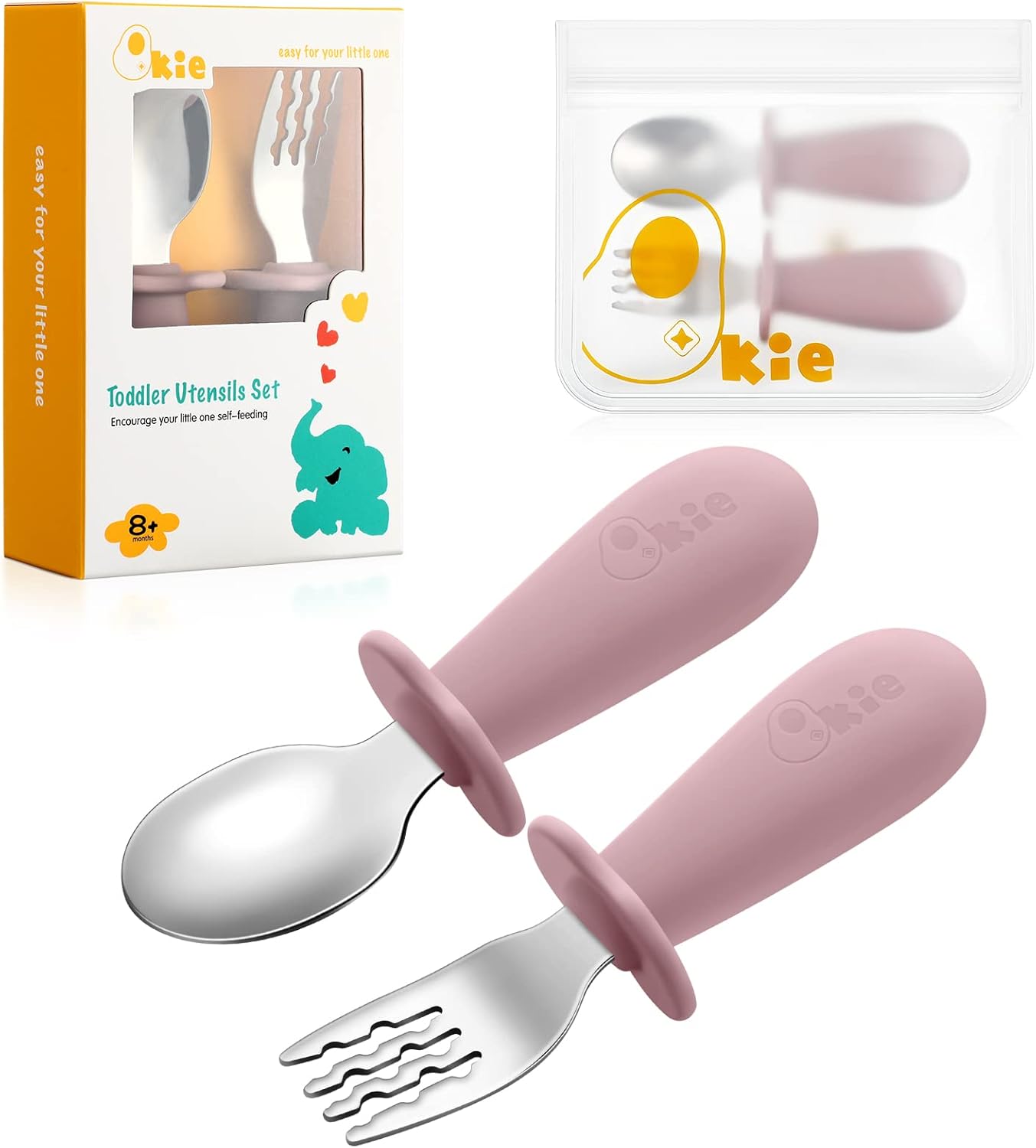 Qkie Toddler Utensils Set for mealtime