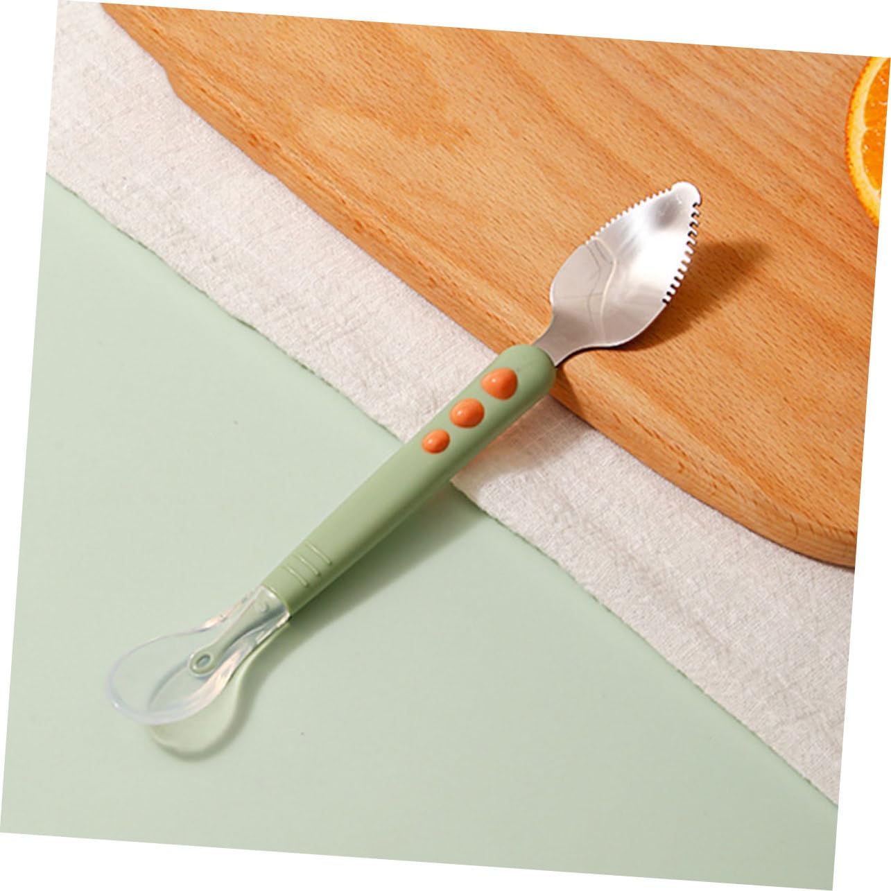 Toyvian Double-Ended Silicone Spoons Safe for Homemade Puree