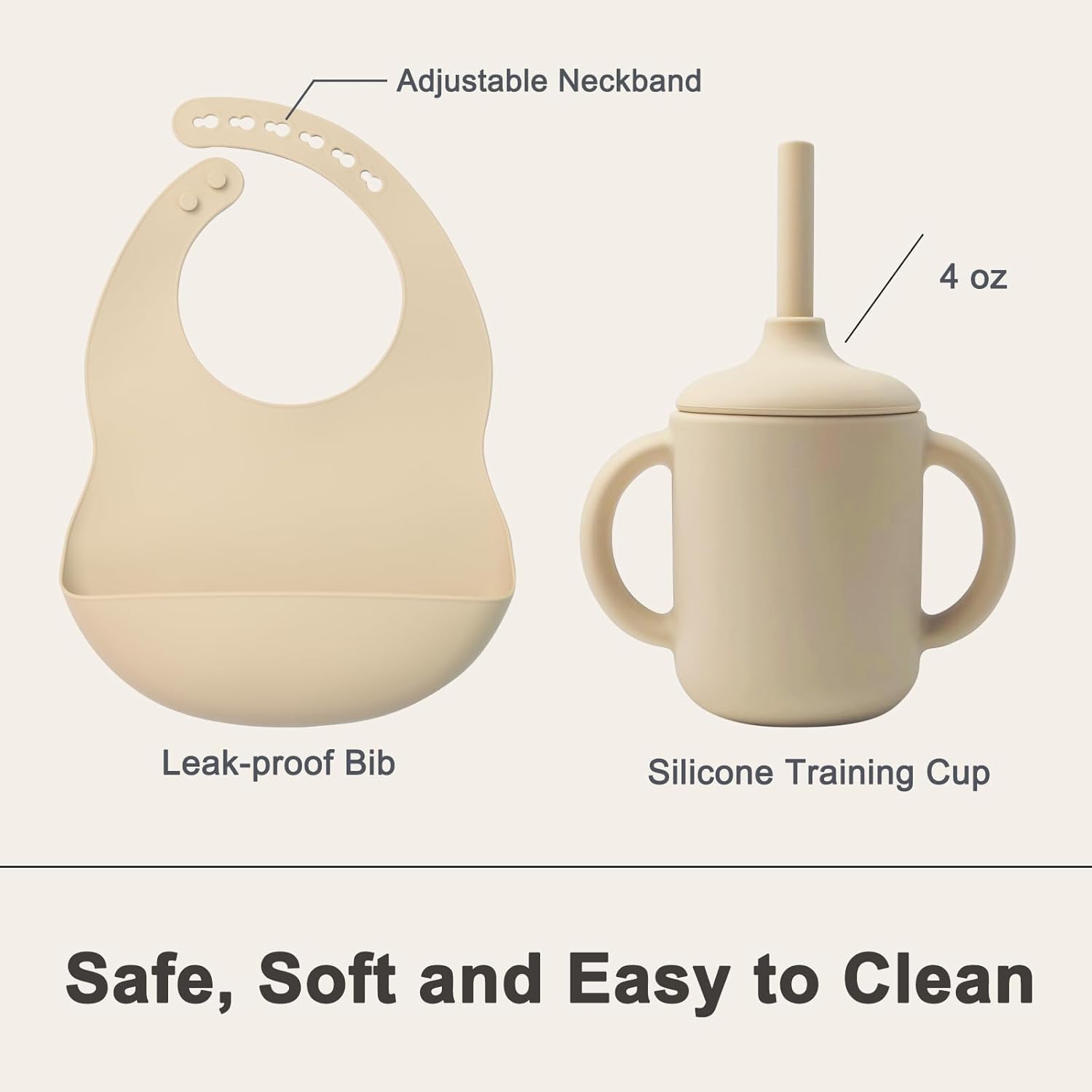 Durable Silicone Baby Feeding Set for 6 Month Babies