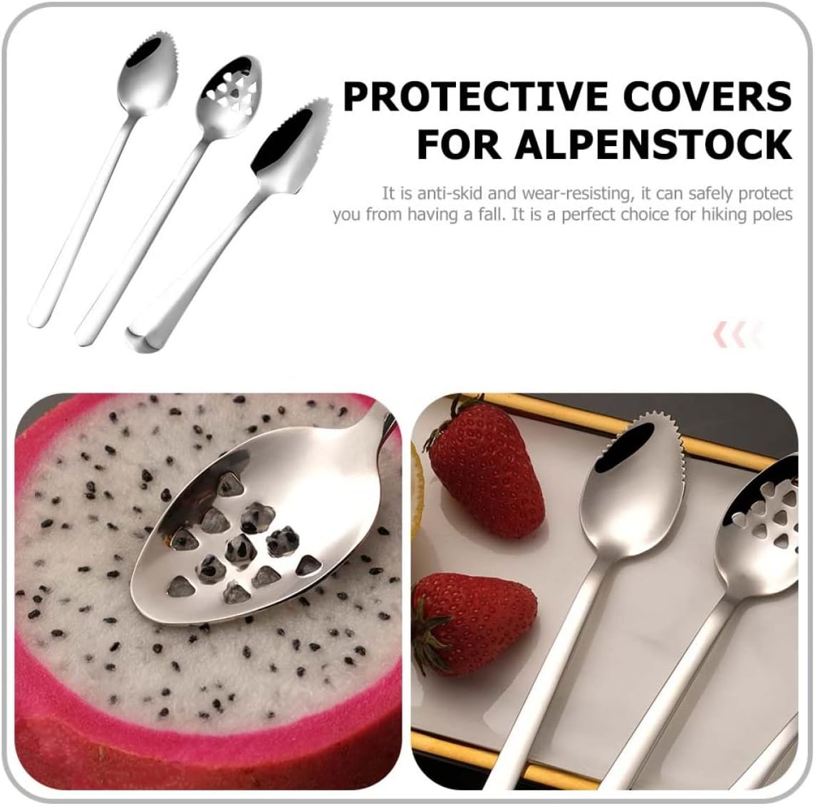 3pc mud scraping spoon grapefruit curved drink spoons infant kitchen supply