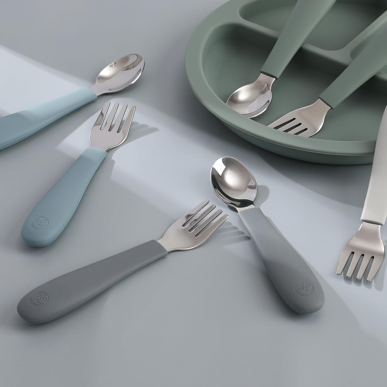 Coix Foam Silky ABS Toddler Flatware Set