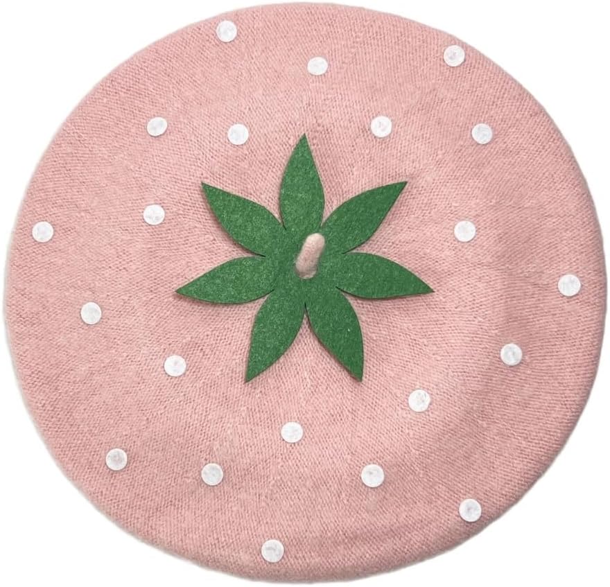 Strawberry Beret Cabbie Hat for Boys