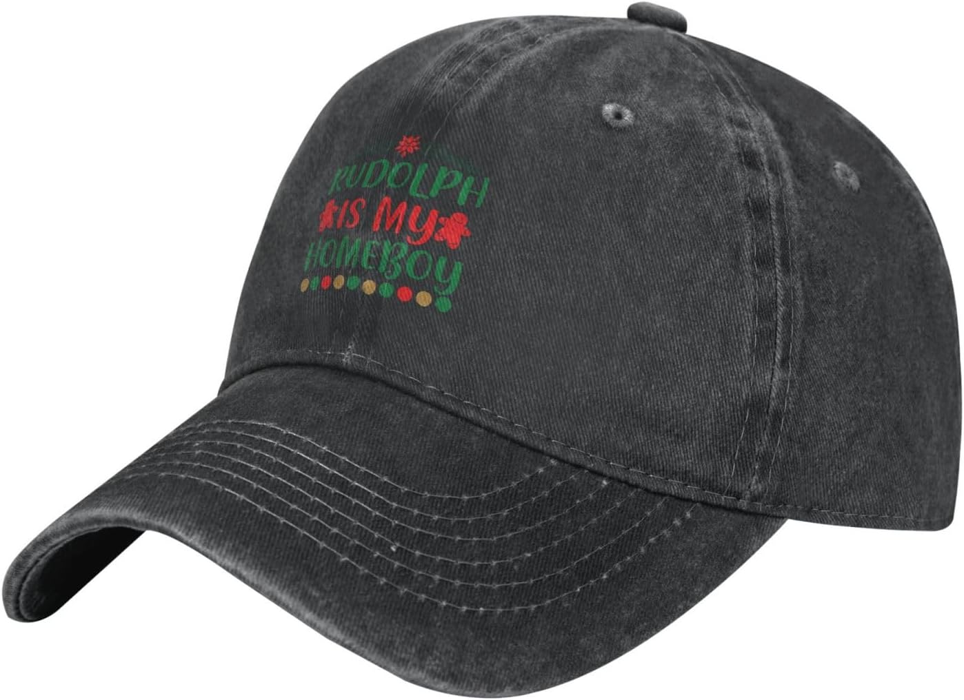 Trendy Adjustable Baseball Hat for Men Women Four-Season Outdoors Black