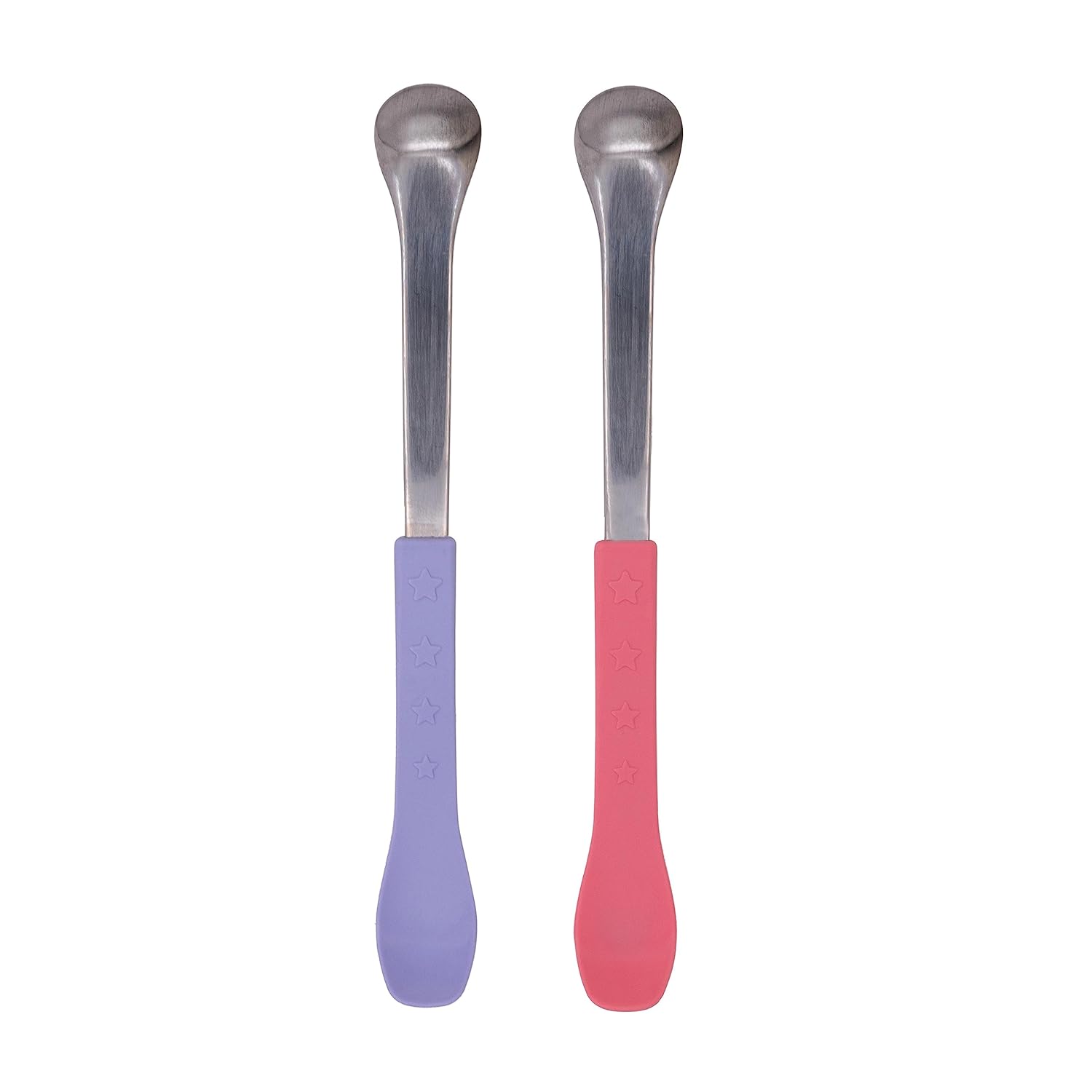 Nuby 2-in-1 Safe Feeding Spoons for Babies 6 Months