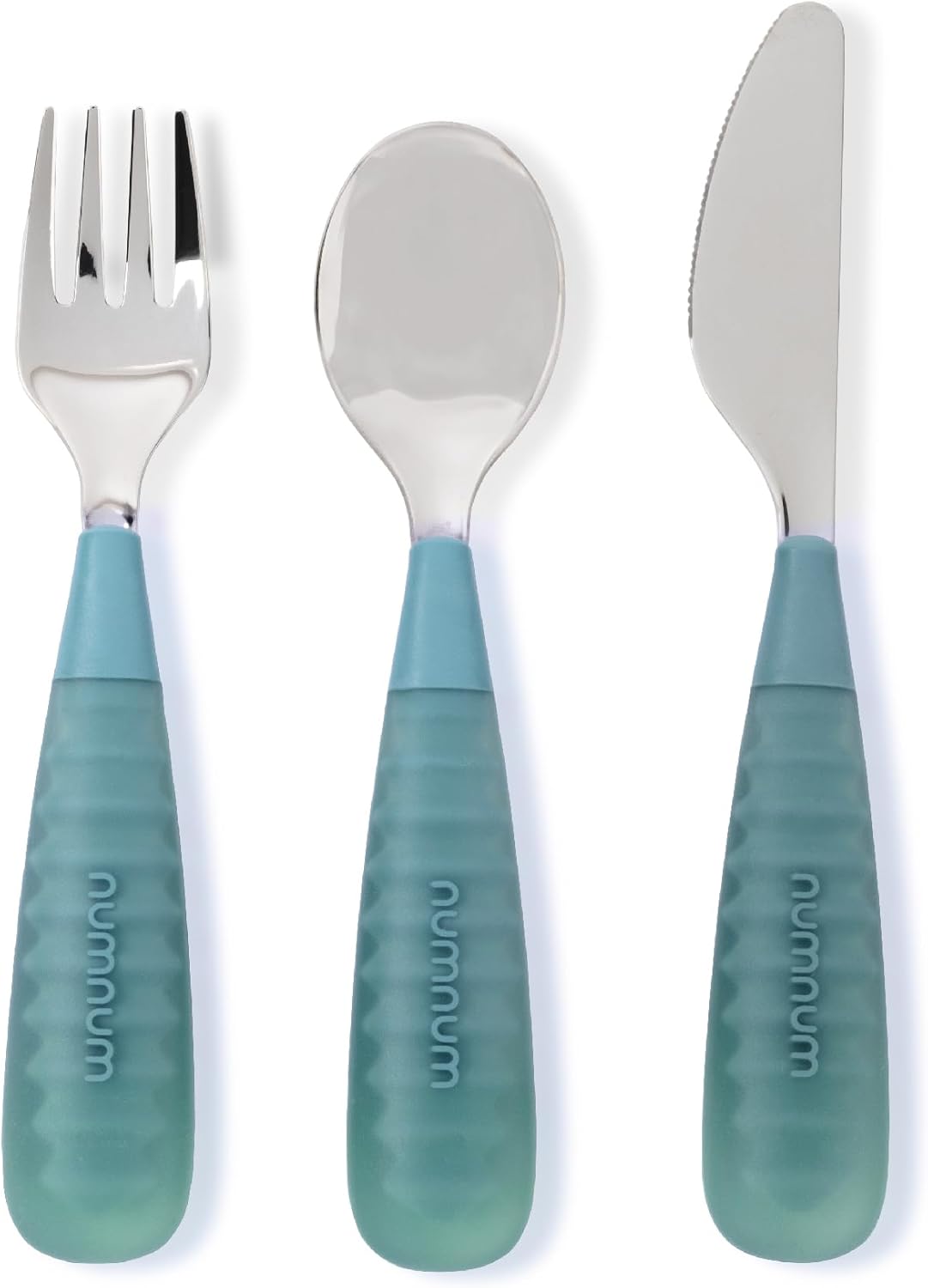 NumNum Toddler Cutlery Set 3-Pack Green