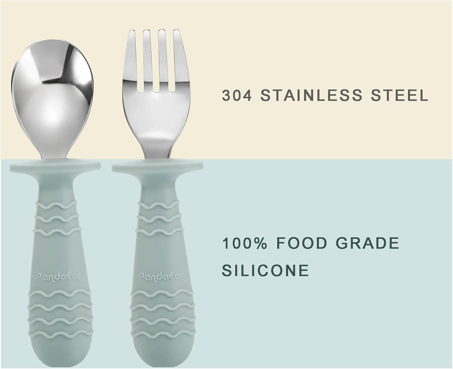 PandaEar 6-Piece Baby Toddler Utensils Set