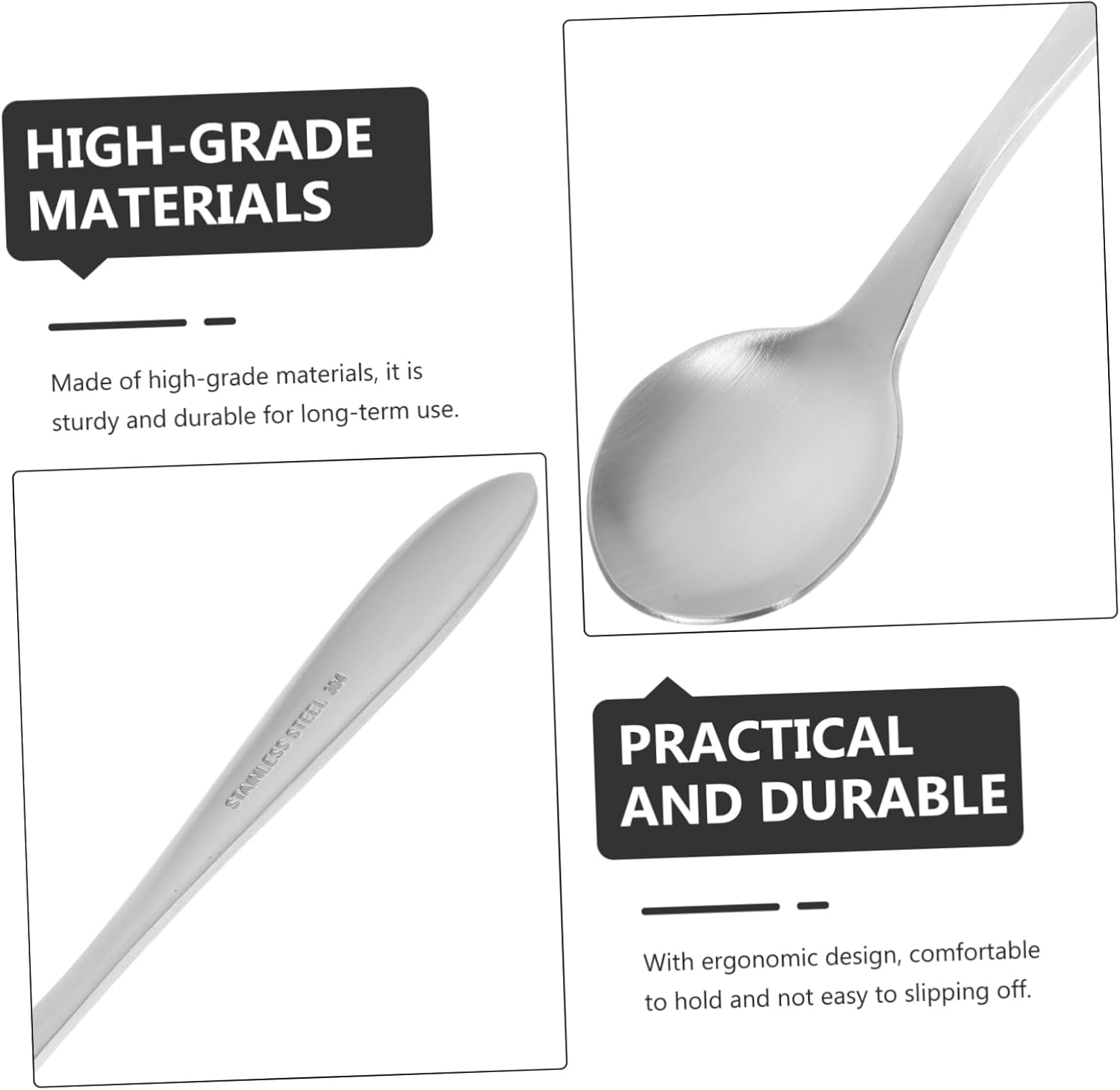 Zerodeko Ergonomic Feeding Spoon - Perfect for Babies Elders and Seniors