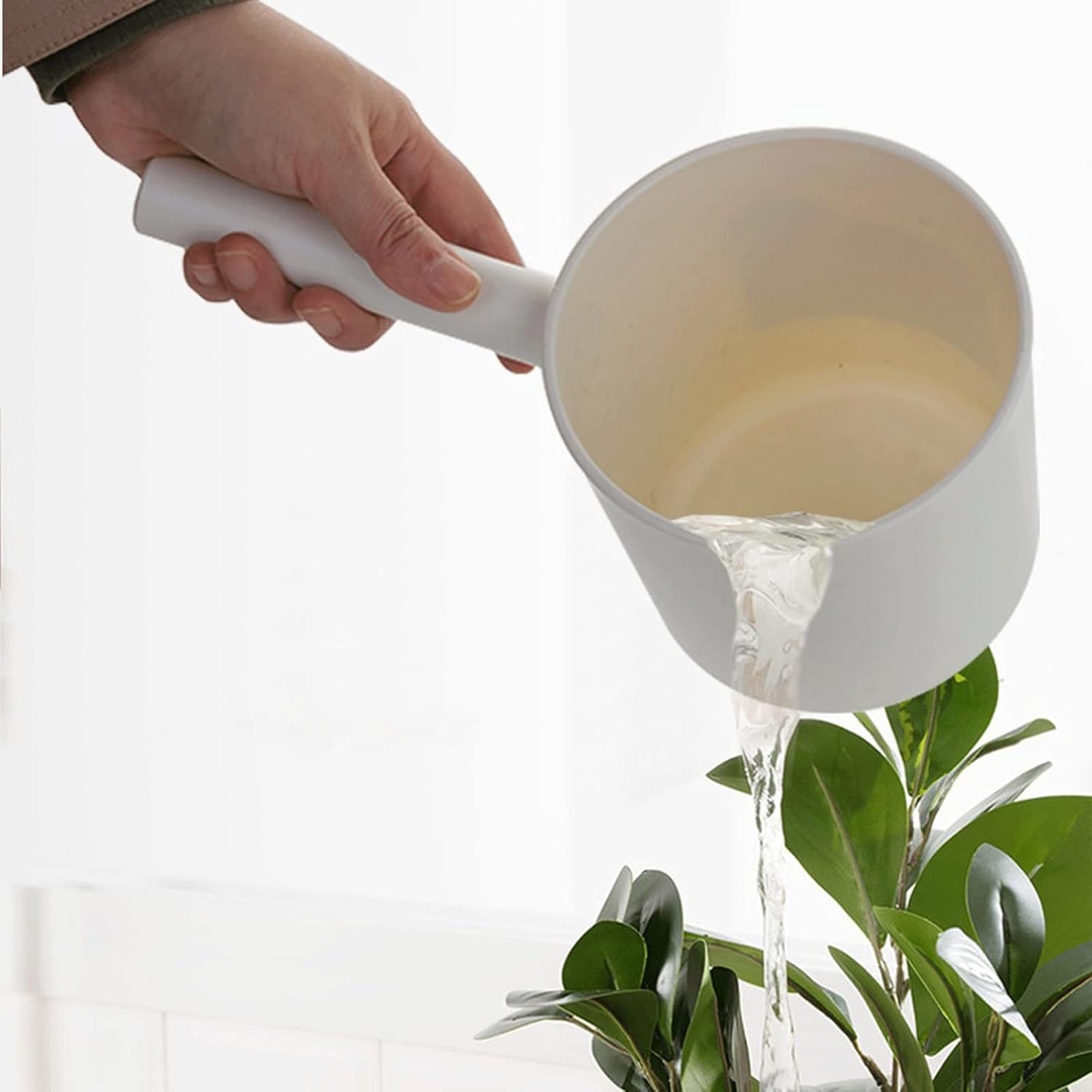 Long-Handled Transparent Water Scoop