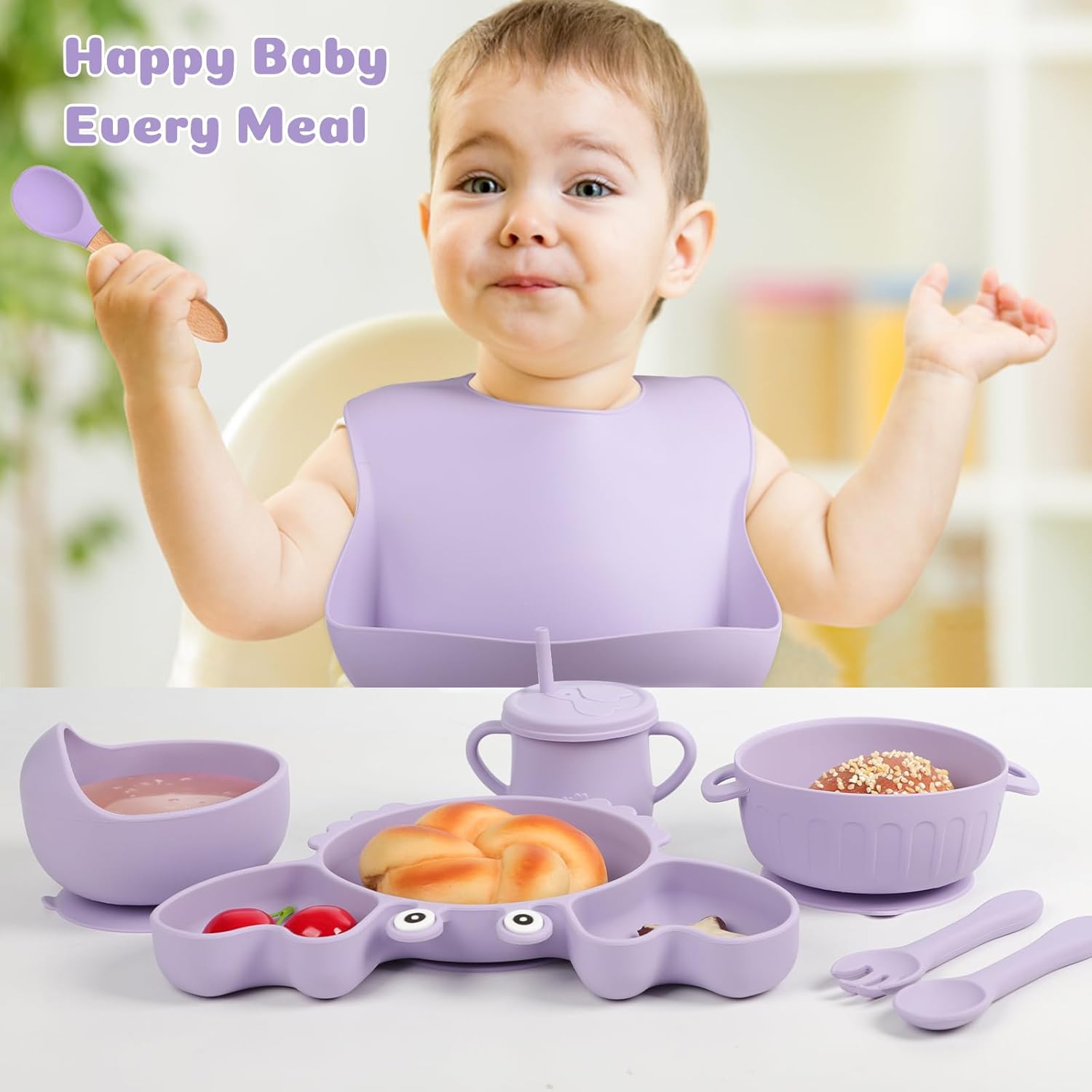 Perfect Silicone Baby Feeding Set 15PCS