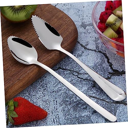 6pcs Stainless Steel Puree Spoons Set for Easy Feeding