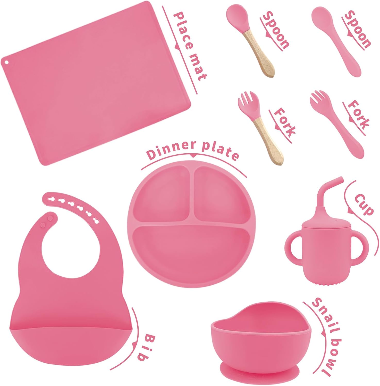 Arcasa Silicone Baby Feeding Set