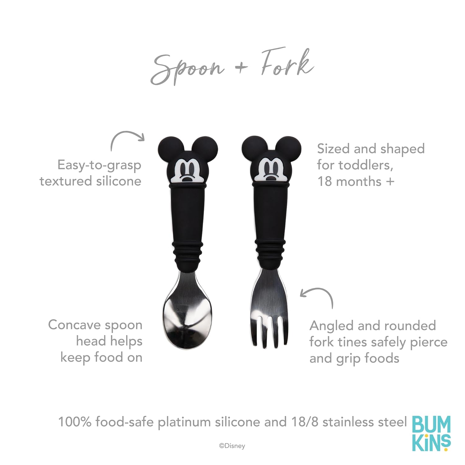 Disney Mickey Mouse Toddler Silverware Set