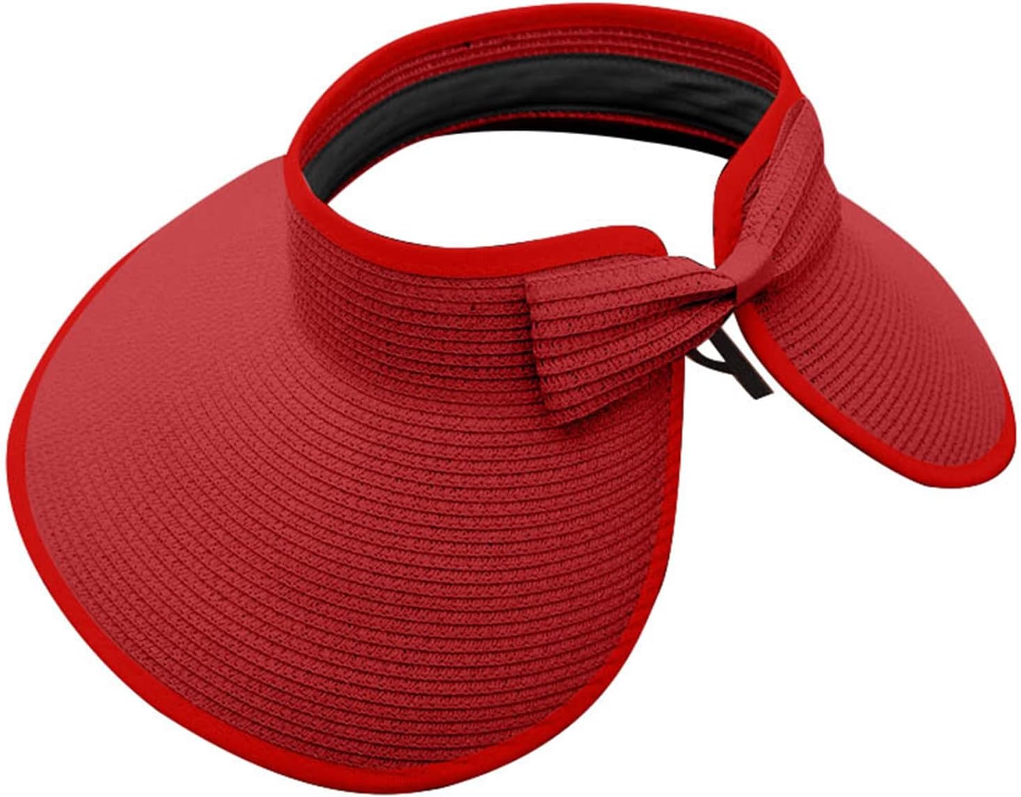 UANGKOU Foldable Sun Hat for Women Red