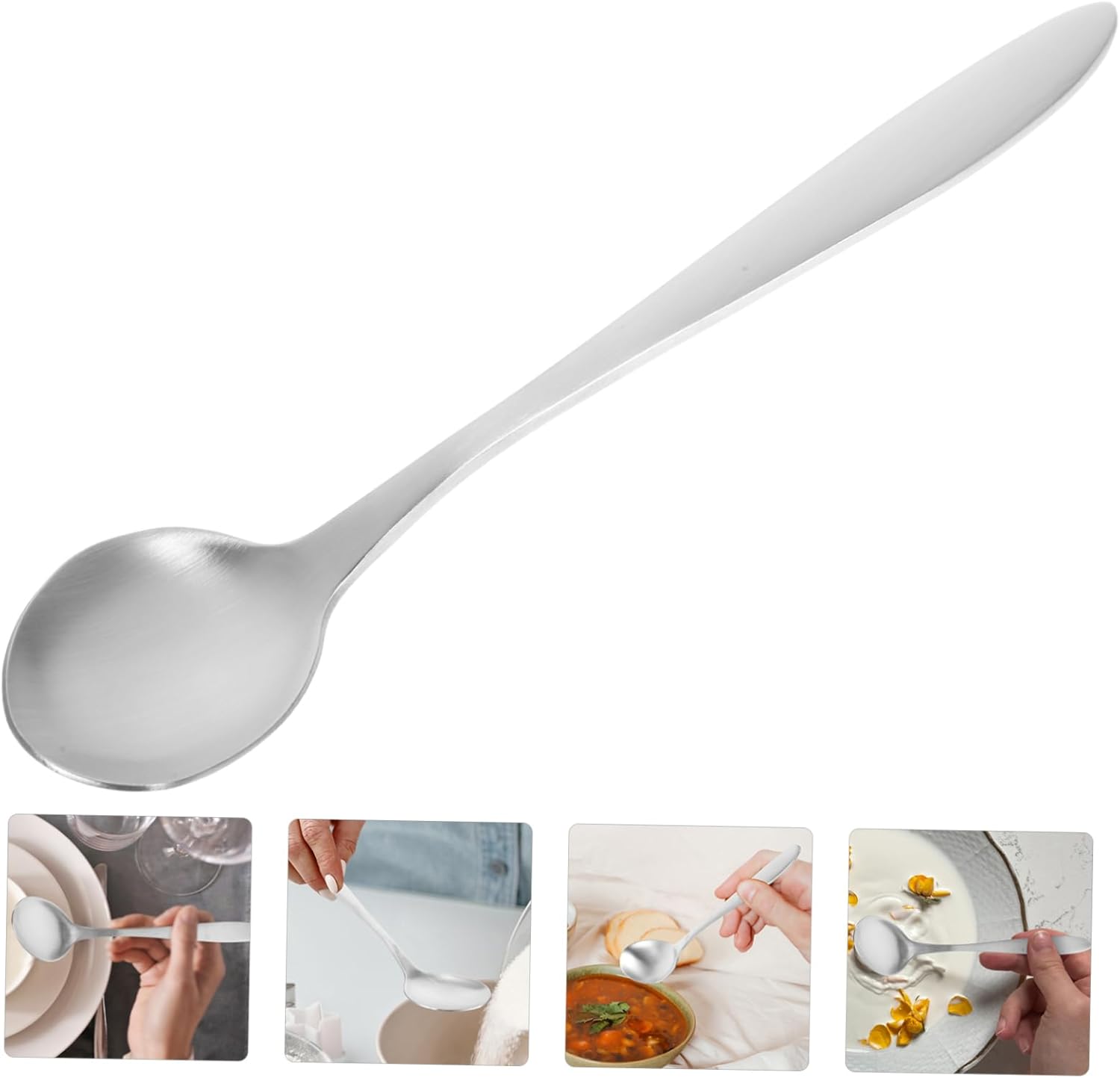 Ergonomic Curved Food Serving Spoon for Elderly Babies