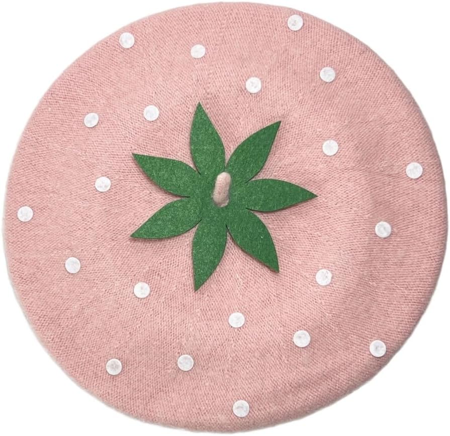 Strawberry Beret Cabbie Hat for Boys