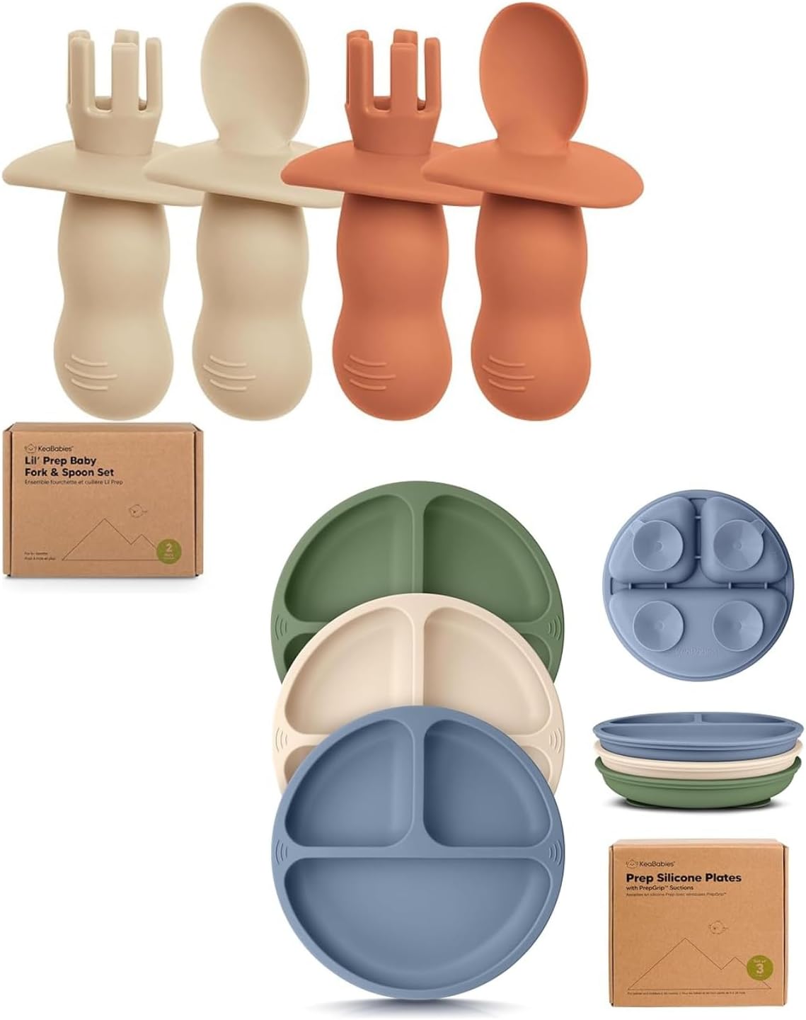 4-Pack Silicone Baby Utensils