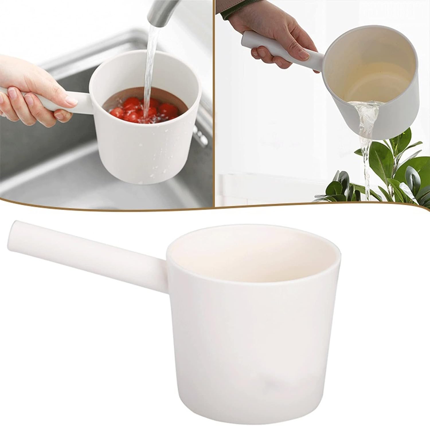 Long-Handled Transparent Water Scoop